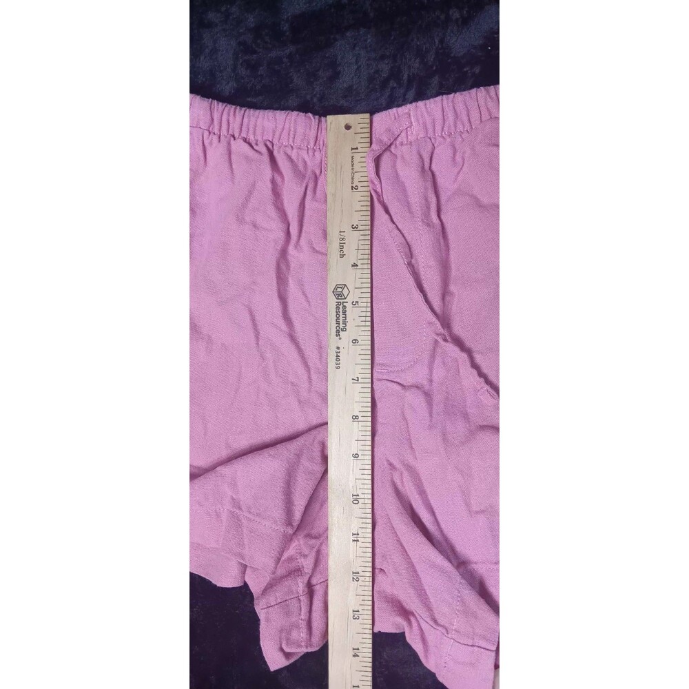 Gap Linen Blend Pull On Shorts S Orchid Pink Coastal Beachy Quiet Luxury Cruise - Picture 9 of 12